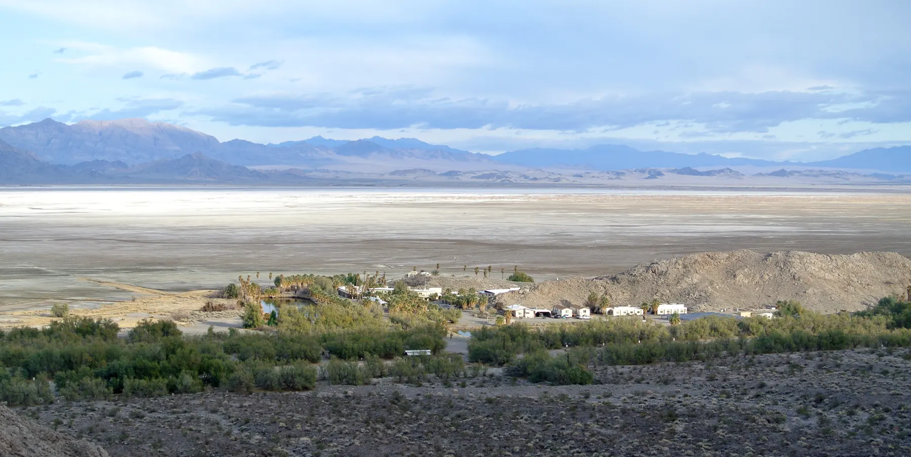 Soda Lake, with Zzyzx at its edge